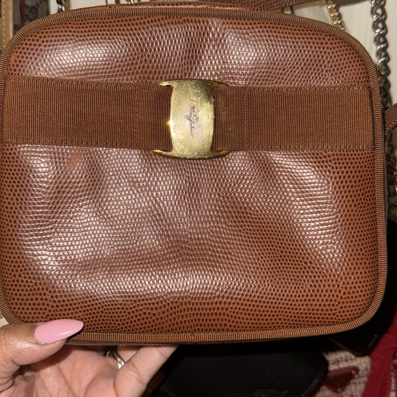 Ferragamo Brown Shoulder Bag- SOLD AS IS - Picture 2 of 4